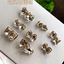 新款尖底異形閃爍白混合款美甲歪心鉆指甲水晶立體大鉆夢歌家居館 歷史價格詳細信息