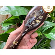 黑檀木氣墊梳大號檀木彩繪梳子女士專用直髮捲發按摩梳美發梳 歷史價格詳細信息