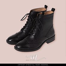 微方頭真皮質感高跟短靴-黑 歷史價格詳細信息