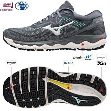 Mizuno 美津濃 女款 慢跑鞋 WAVE SKY 6 一般型 4E 超寬楦 -灰黑粉橘- J1GD221271 歷史價格詳細信息