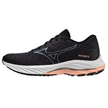 Mizuno J1GD-230622 黑X白 RIDER 27 女慢跑鞋(超寬楦)【一般型，WAVE，舒適】257M 免運費加贈襪子 歷史價格詳細信息
