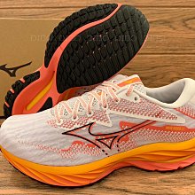 Mizuno 美津濃 慢跑鞋 Wave Rider 27 女鞋 灰 橘 波浪片 回彈 透氣 路跑 運動鞋 J1GD2303-71 歷史價格詳細信息