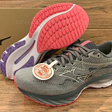 Mizuno 美津濃 慢跑鞋 Wave Rider 27 女鞋 灰 橘 波浪片 回彈 透氣 路跑 運動鞋 J1GD2303-71 歷史價格詳細信息