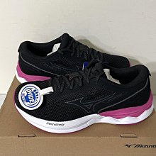 Mizuno Wave Revolt 3 [J1GD238521] 女 慢跑鞋 寬楦 運動 休閒 緩衝 美津濃 黑紫 歷史價格詳細信息