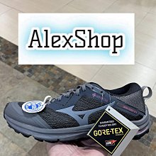 艾力克斯 MIZUNO WAVE RIDER GTX (一般楦) 黑灰防水戶外慢跑鞋 女 J1GD217915 歷史價格詳細信息