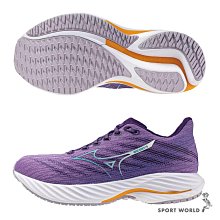 Mizuno 美津濃 慢跑鞋 Wave Rider 28 女鞋 藍 白 波浪片 支撐 運動鞋 J1GD2403-27 歷史價格詳細信息