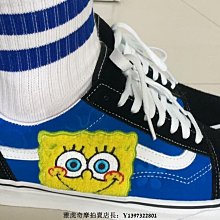 VANS OLD SKOOL 黑藍黃 海綿寶寶 卡通 透氣 防滑 滑板鞋 VN0A38G19XD 情侶鞋 歷史價格詳細信息