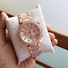 MICHAEL KORS MK玫瑰金配粉色 不鏽鋼錶帶 晶鑽 石英 女士手錶 MK6349 歷史價格詳細信息