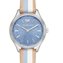 MICHAEL KORS MK2877 施華洛世奇水晶皮帶石英腕錶.銀 歷史價格詳細信息