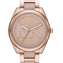 MICHAEL KORS / MK7335 / 晶鑽時尚 優雅迷人 礦石強化玻璃 米蘭編織不鏽鋼手錶 鍍金 37mm 歷史價格詳細信息