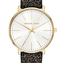 MICHAEL KORS MK2877 施華洛世奇水晶皮帶石英腕錶.銀 歷史價格詳細信息