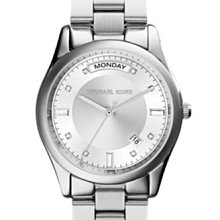 MICHAEL KORS 金屬銀字立體MK LOGO 水波紋皮革8卡對開短夾兩色可選(贈原廠紙袋紙盒) 歷史價格詳細信息