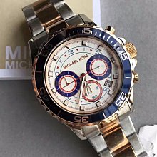 MICHAEL KORS MK 男錶 手錶 真皮 三眼 咖啡 腕錶 全新 正品 twemall 歷史價格詳細信息