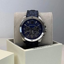 現貨MICHAEL KORS Brecken 黑色面錶盤 銀色不鏽鋼錶帶 羅馬數字 石英 三眼計時 男士手錶 MK8438 中性錶 歷史價格詳細信息
