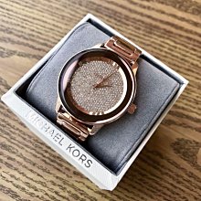 現貨MICHAEL KORS 鑲晶鑽錶盤 玫瑰金色配銀色不鏽鋼錶帶 石英 女士手錶 MK6716 歷史價格詳細信息