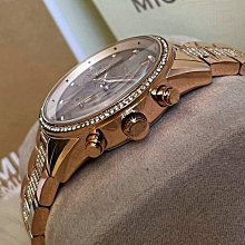 現貨MICHAEL KORS Ritz 水鑽圈 密鑲水晶錶盤 玫瑰金色不鏽鋼錶帶 石英 三眼計時 女士手錶 MK6748 歷史價格詳細信息
