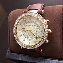 MICHAEL KORS 三眼計時-石英鑲鑽女錶-寶藍x銀 mk6104【潮流百貨】 歷史價格詳細信息