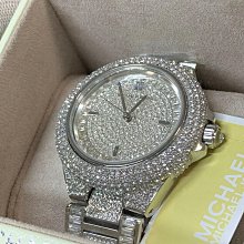 現貨MICHAEL KORS 鑲晶鑽錶盤 玫瑰金色配銀色不鏽鋼錶帶 石英 女士手錶 MK6716 歷史價格詳細信息