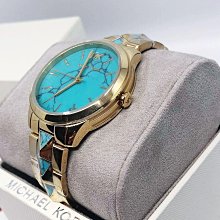 現貨MICHAEL KORS 藍色密鑲水晶錶盤 黑色不鏽鋼錶帶 石英 三眼計時 女士手錶MK6097 歷史價格詳細信息