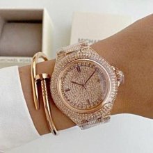 現貨MICHAEL KORS Camille crystal 鑲水晶錶盤 銀色不鏽鋼錶帶 石英 女士手錶 MK5869 歷史價格詳細信息