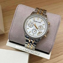 現貨MICHAEL KORS Ritz 水鑽圈 密鑲水晶錶盤 玫瑰金色不鏽鋼錶帶 石英 三眼計時 女士手錶 MK6748 歷史價格詳細信息