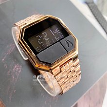 NIXON RE-RUN 黑 玫瑰金 金 可調式錶帶 方形電子錶 手錶 男錶 女錶 潮人裝備 潮人態度 禮物首選 歷史價格詳細信息