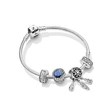 優選精品-Pandora 潘朵拉 手鏈女S925純銀繁星童話捕夢網系列時尚簡約串飾手鐲情人禮物 價格比較,價格查詢,歷史價格詳細信息