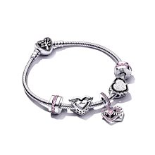 PANDORA 潘朵拉s925純銀手鏈女粉紅色熱氣球手鐲串珠七夕送情人節高端禮物-雙喜生活館 歷史價格詳細信息