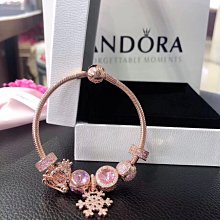 潘多拉，閃耀雪花圓形吊墜，799222，正品鋼印細節已拍，隨 歷史價格詳細信息