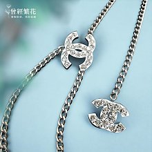 Chanel 雙C so black ㄧ字拉鍊零錢包 88成新[售出] 歷史價格詳細信息