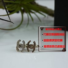 ☆優買二手精品名牌店☆ CHANEL LOGO NO 5號 雙C金色金屬 水鑽 耳環 耳鉤 美品 限量 歷史價格詳細信息