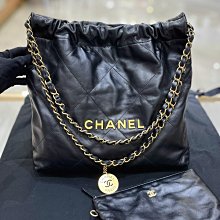 CHANEL 新款22 Bag 金字菱格紋亮面小牛皮迷你斜背包(黑色) AS3980 B08037 94305 歷史價格詳細信息