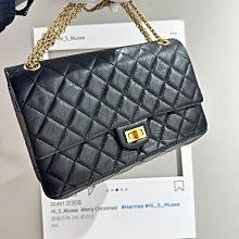 CHANEL 2.55經典菱格紋小牛皮鏈帶WOC斜背包(黑色) 歷史價格詳細信息