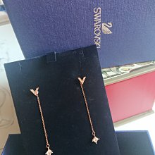SWAROVSKI 施華洛世奇 V型透明圓形水晶造型銀色耳環 歷史價格詳細信息