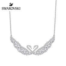 潮牌SWAROVSKI 施華洛世奇 鑲鑽天鵝縷空水晶項鍊 優雅時尚項鍊 海外代購-雙喜生活館 歷史價格詳細信息