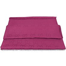 【茱麗葉精品】全新精品  GUCCI 283833 經典雙G緹花絲棉綢披肩圍巾/大絲巾.灰藍 預購無現貨 歷史價格詳細信息
