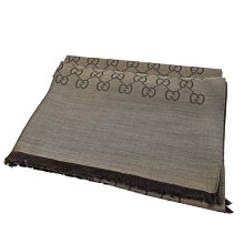 【茱麗葉精品】全新精品  GUCCI 283833 經典雙G緹花絲棉綢披肩圍巾/大絲巾.灰藍 預購無現貨 歷史價格詳細信息
