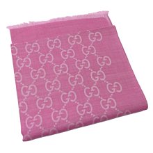 【茱麗葉精品】全新精品  GUCCI 283833 經典雙G緹花絲棉綢披肩圍巾/大絲巾.灰藍 預購無現貨 歷史價格詳細信息