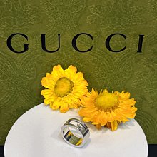 (二手品）GUCCI 古馳 Interlocking 花朵雙G 銀戒指 復古戒指 情侶戒指 577263 歷史價格詳細信息