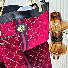 GUCCI Rajah 系列經典GG 紅綠織物琺瑯虎頭LOGO托特包(卡其) 歷史價格詳細信息