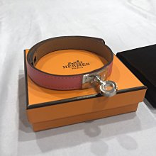 Hermès Kelly double tour bracelet 米杏色銀釦皮革手環 歷史價格詳細信息
