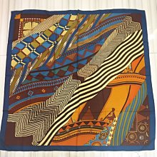 ＊金選名店＊HERMES＊愛馬仕＊喀什米爾大圍巾 黃/棕  130*30 編號2 歷史價格詳細信息