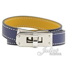 Hermès Kelly double tour bracelet 米杏色銀釦皮革手環 歷史價格詳細信息