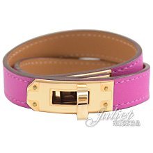 Hermès Kelly double tour bracelet 米杏色銀釦皮革手環 歷史價格詳細信息