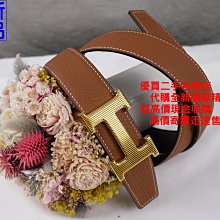 優買二手精品名牌店 HERMES H LOGO 霧面 黑釦 黑色 麥穗金色 雙面 荔枝皮 95CM 皮帶 腰帶 全新 歷史價格詳細信息