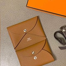 Hermes Calvi Duo Leather Card Case Veau Epsom 662698 歷史價格詳細信息