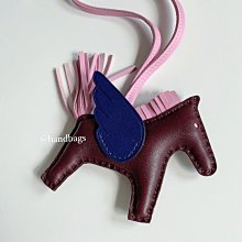 【翰貝格名牌館】全新真品 Hermes Rodeo Pegase PM 櫻花粉/茶色/奶油白 小型 飛馬 吊飾 預購 歷史價格詳細信息