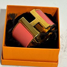 HERMES collier de chien金屬鉚釘鱷魚皮寬版手環 T年(黃x金/S) 歷史價格詳細信息