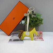 優買二手精品名牌店 HERMES Paddock Cheval Bag Charm 愛馬仕 橘色 皮革 縷空 馬頭 激新 歷史價格詳細信息