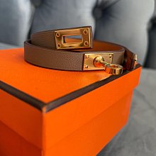 Hermès Kelly double tour bracelet 米杏色銀釦皮革手環 歷史價格詳細信息